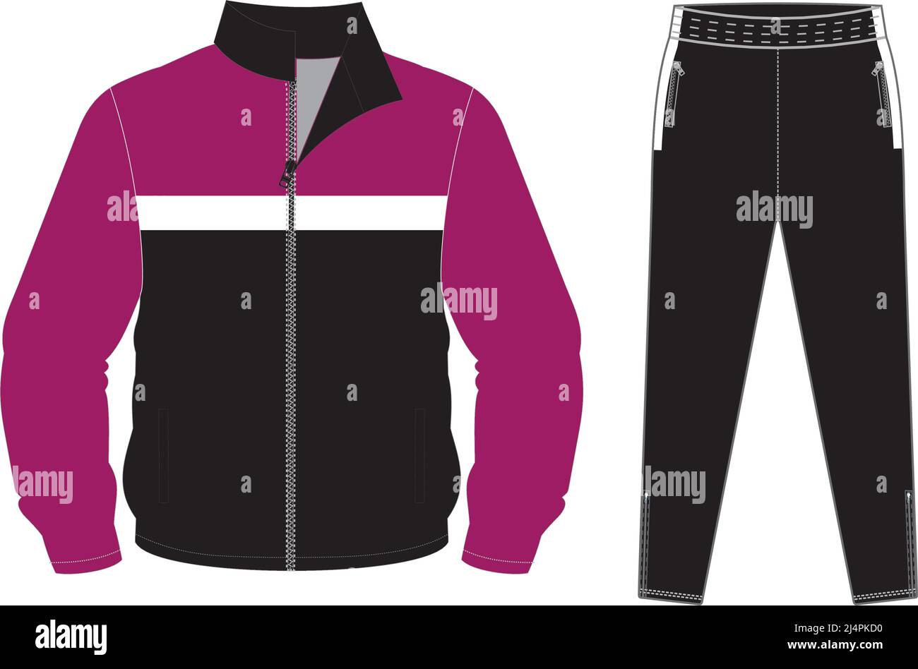 Editable Vector File Of Tracksuit Sketch Illustration Digital Clothes