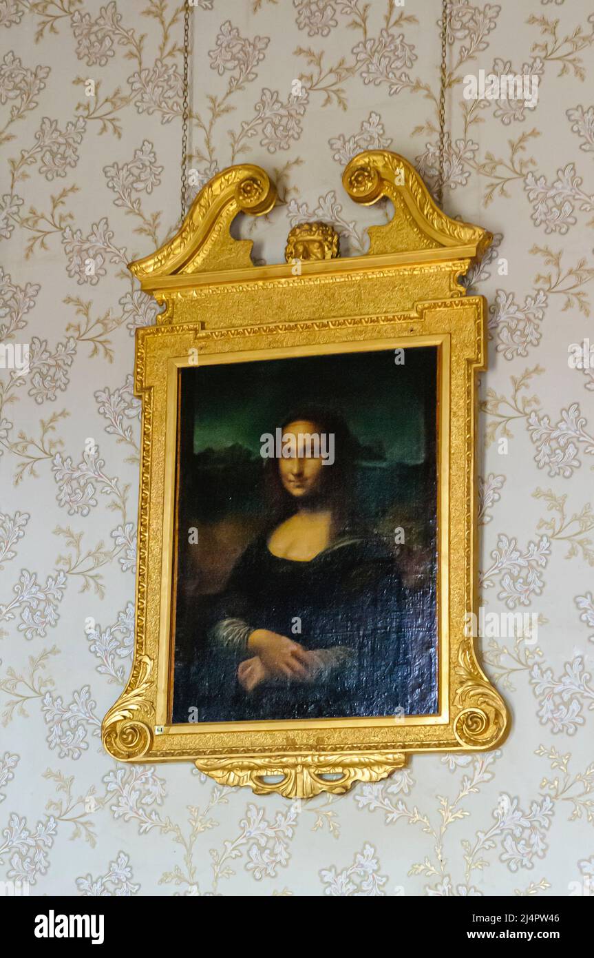 Reproduction of the Mona Lisa Stock Photo