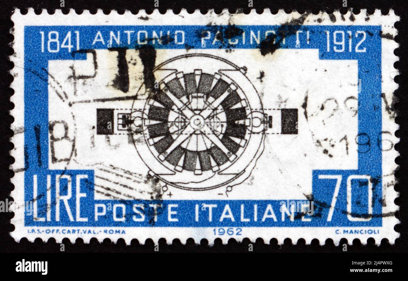 ITALY CIRCA 1962 a stamp printed in the Italy shows Pacinotti’s