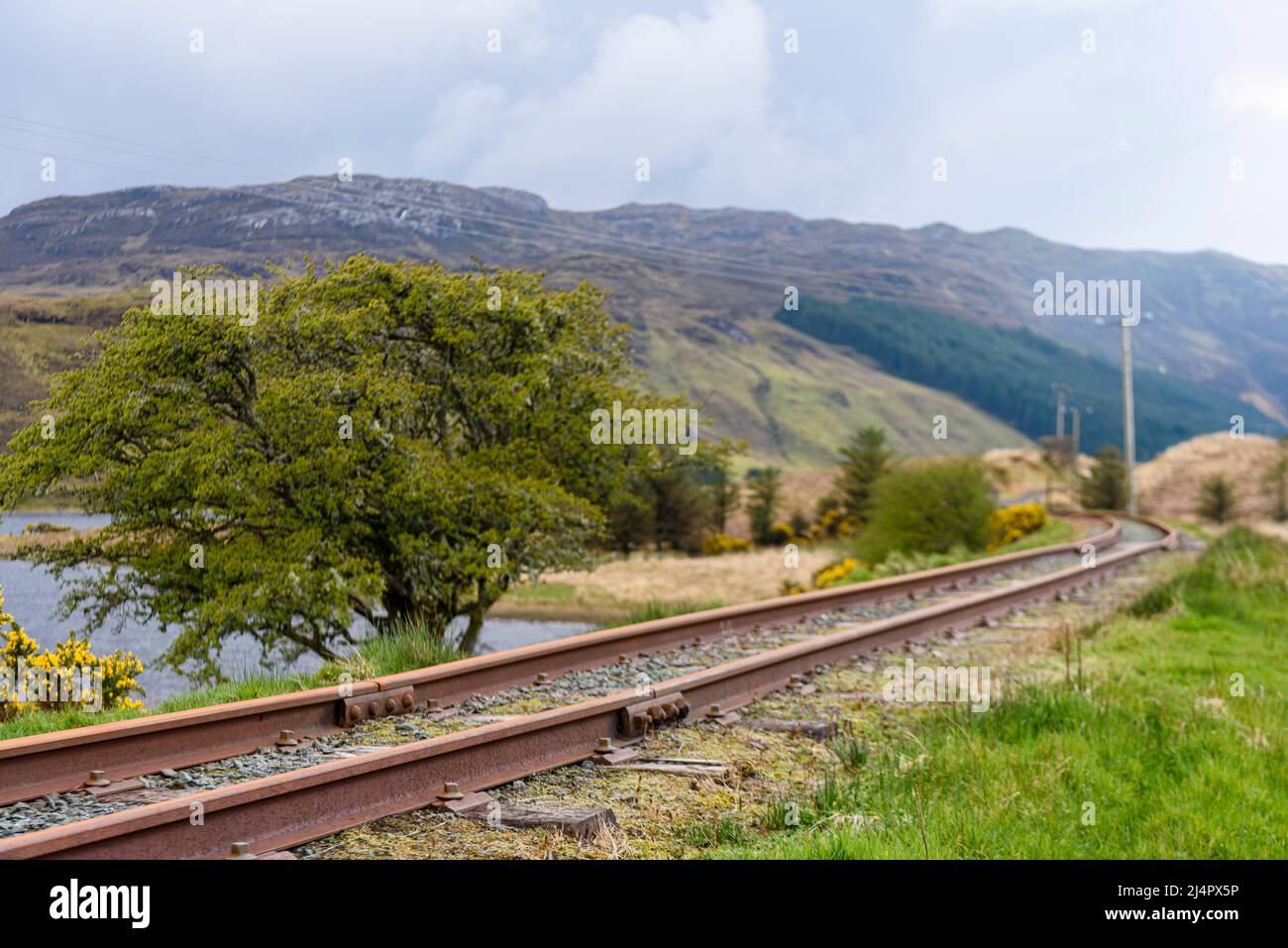 Donegal Railway Company narrow gauge railway , Donegal, Ireland Stock Photo