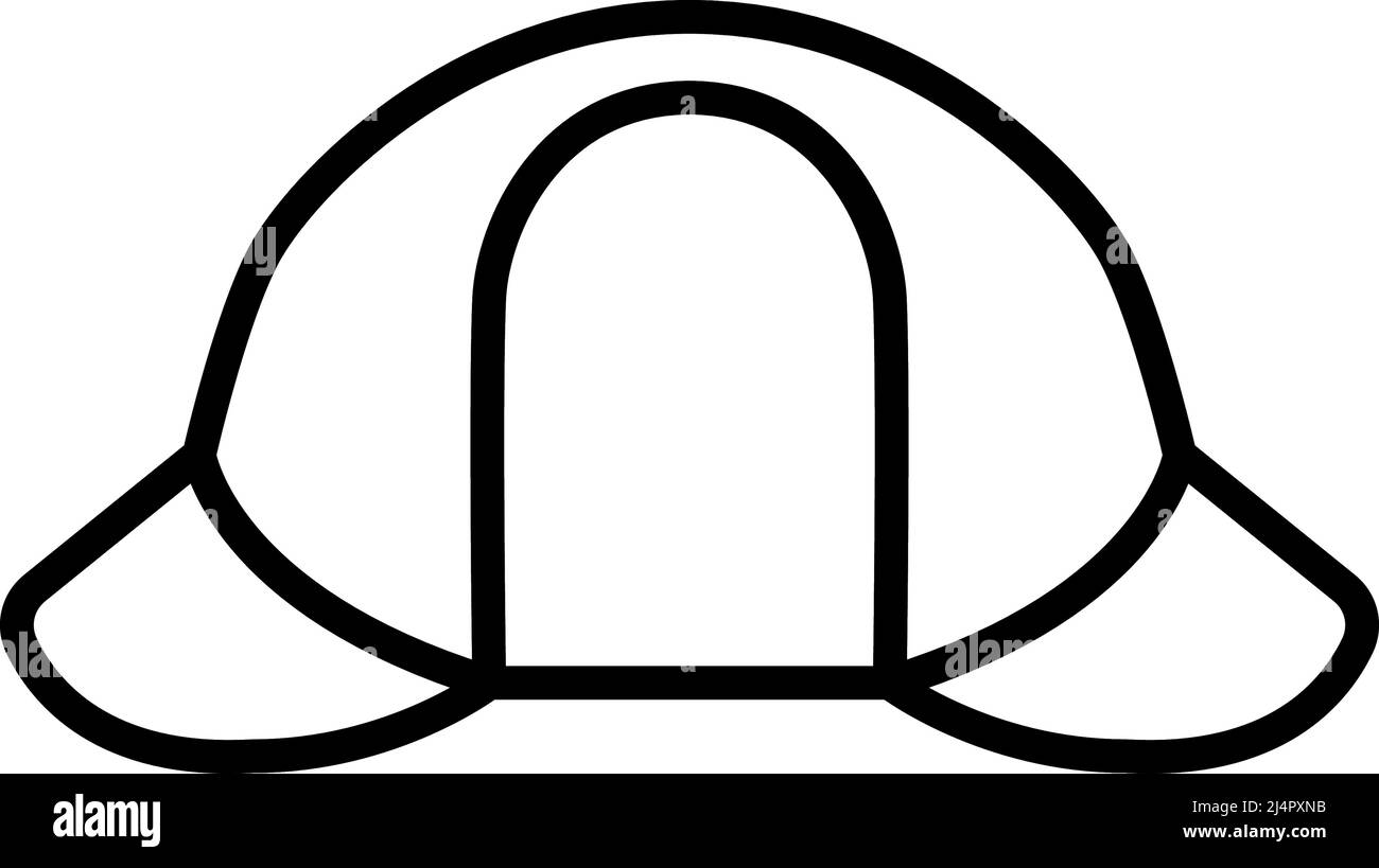 Sherlock Hat Icon. Bold outline design with editable stroke width. Vector Illustration. Stock Vector