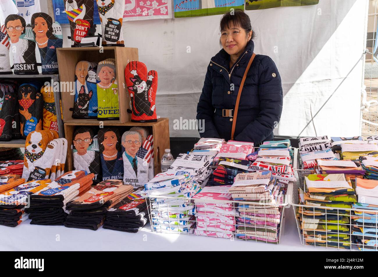 Japanese Street Festival Vendor Stock Photo
