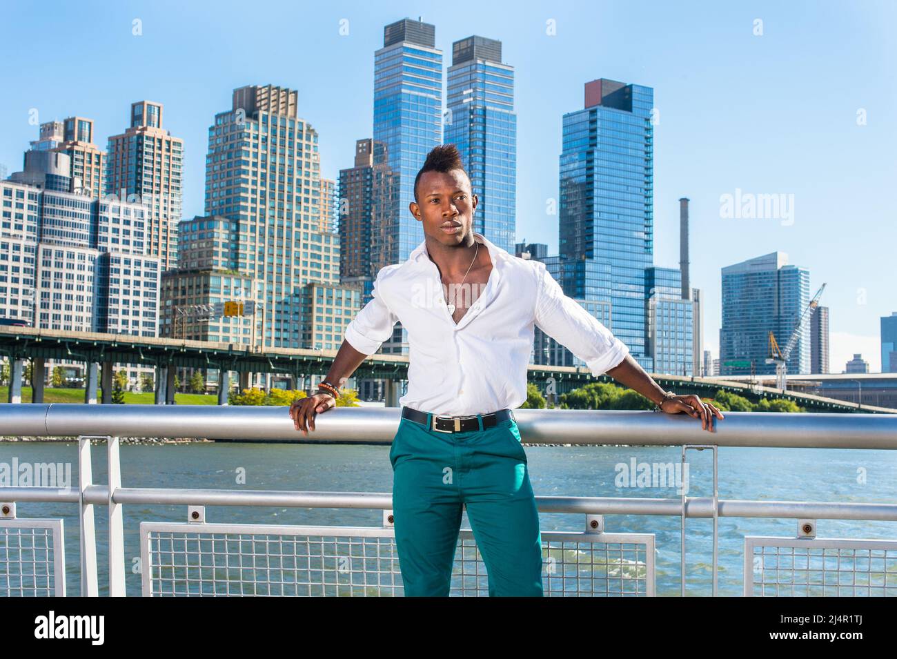 modern high rise pants