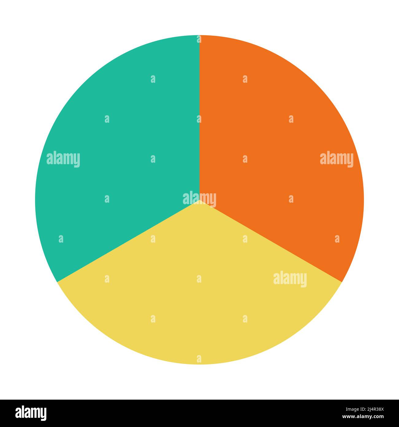 Infographic pie chart. Cycle presentation diagram 3 section. Vector ...