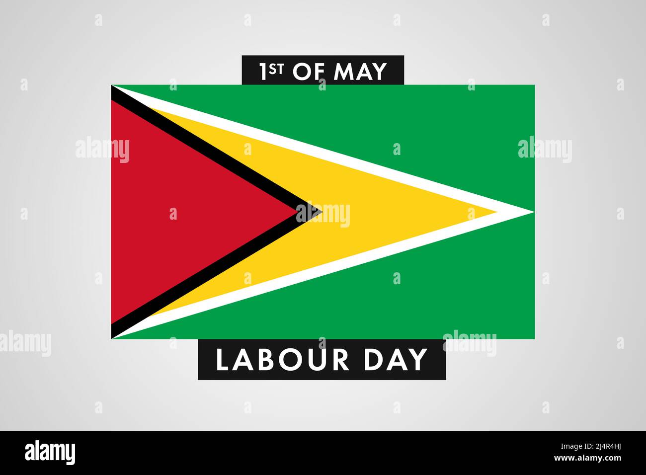 Guyana Labor Day. International World Workers Day of Guyana background