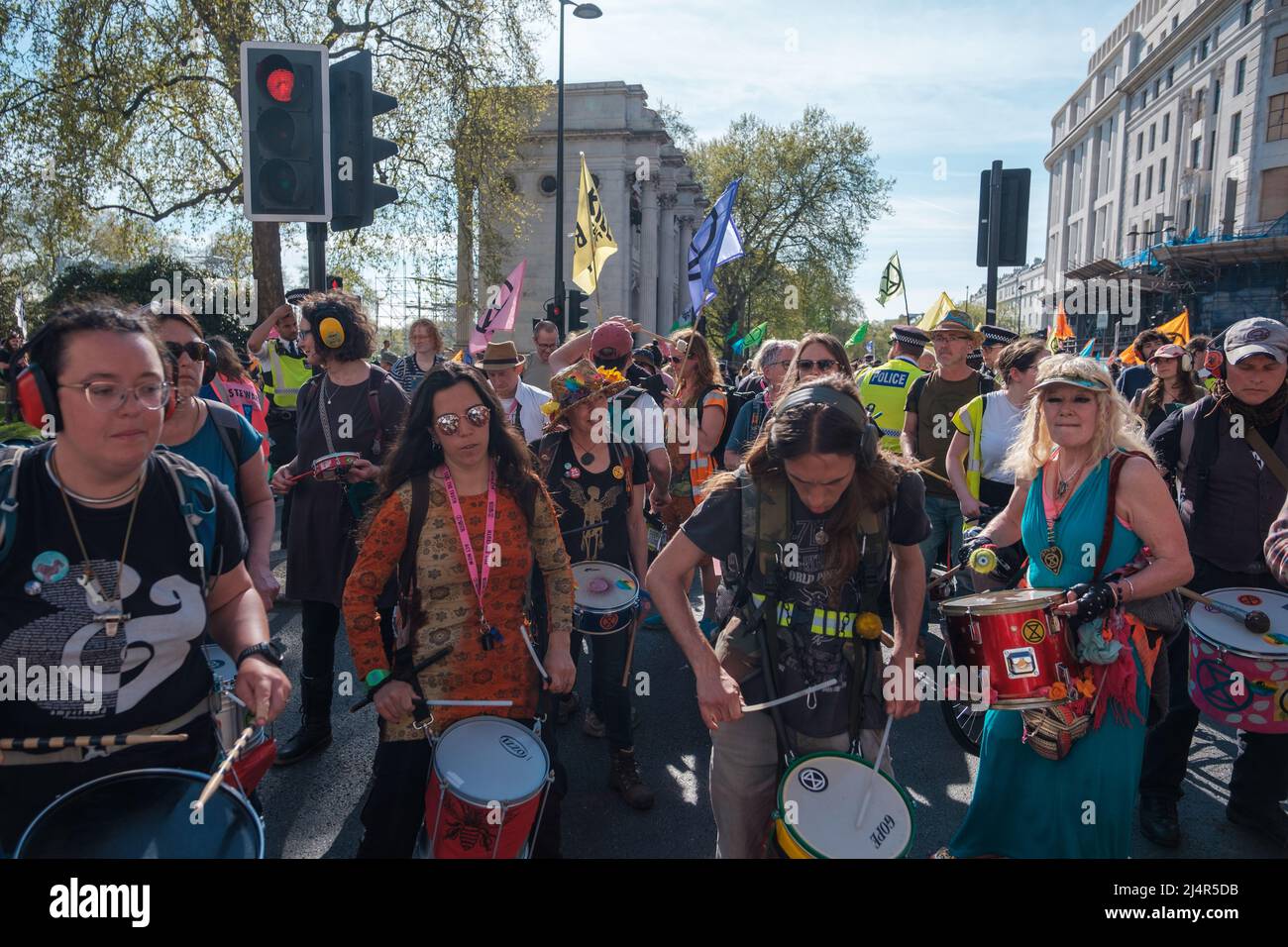 Extinction Rebellion blocked Marble Arch Junction and prolific Climate ...