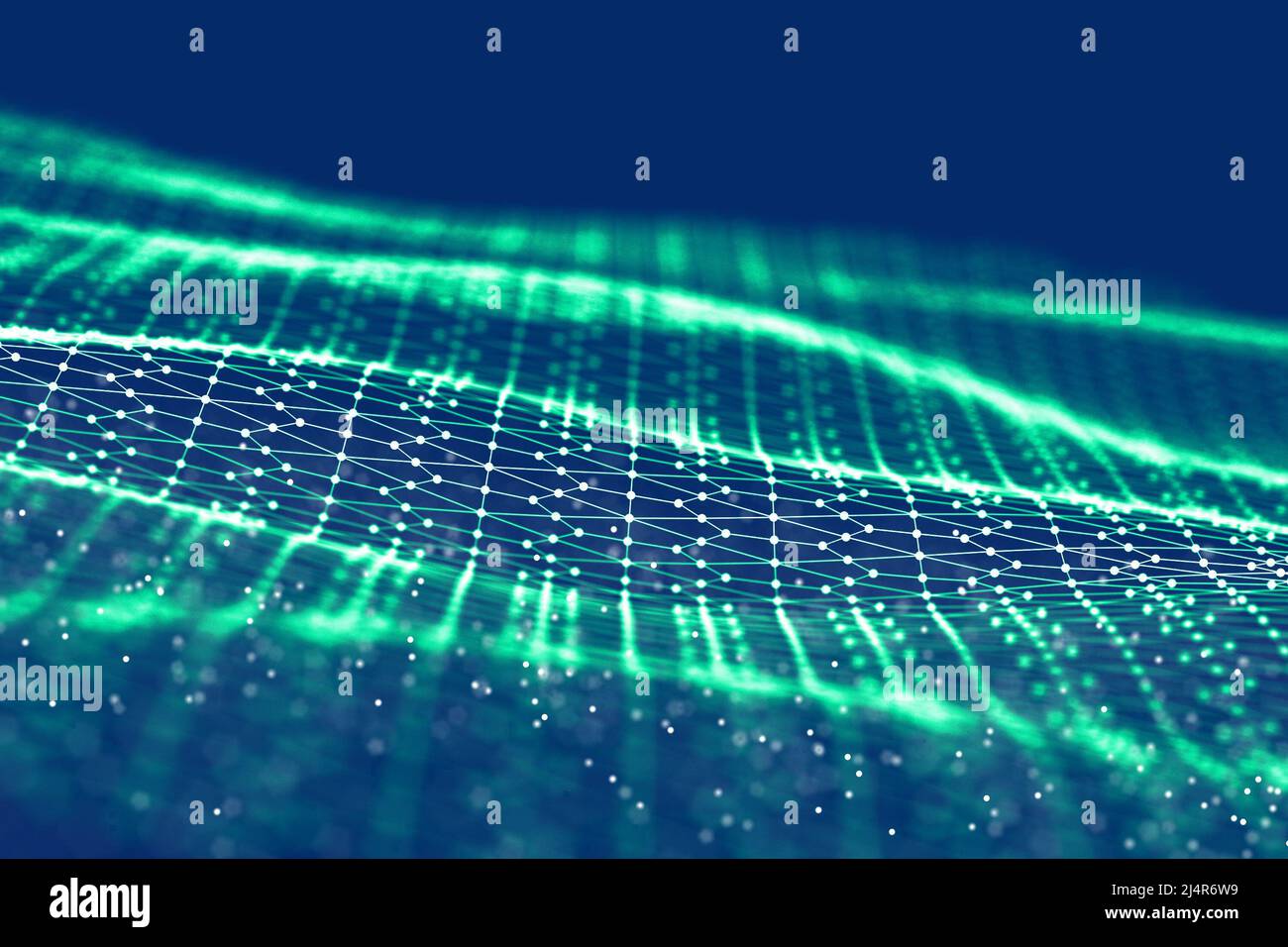 Background 3d Grid Cyber Technology Ai Tech Wire Network Futuristic Wireframe Artificial Intelligence Cyber Security Background Illustration Stock Photo Alamy