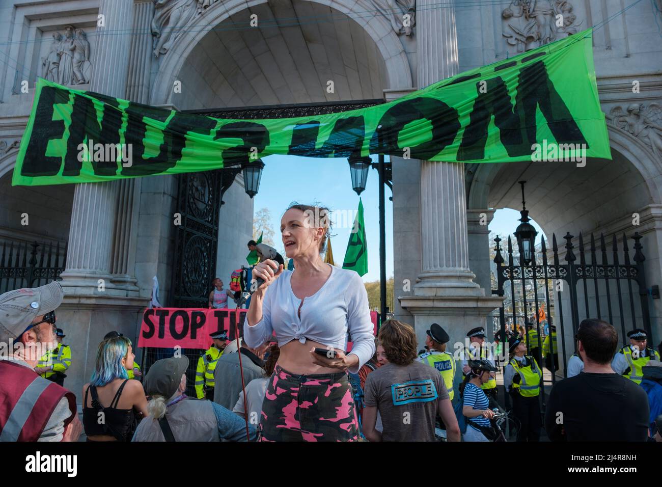 Extinction Rebellion blocked Marble Arch Junction and prolific Climate ...