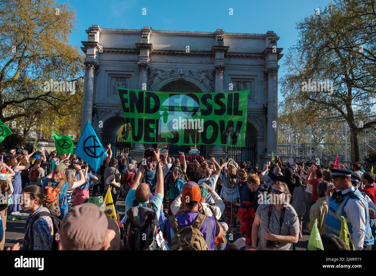 Extinction Rebellion blocked Marble Arch Junction and prolific Climate ...