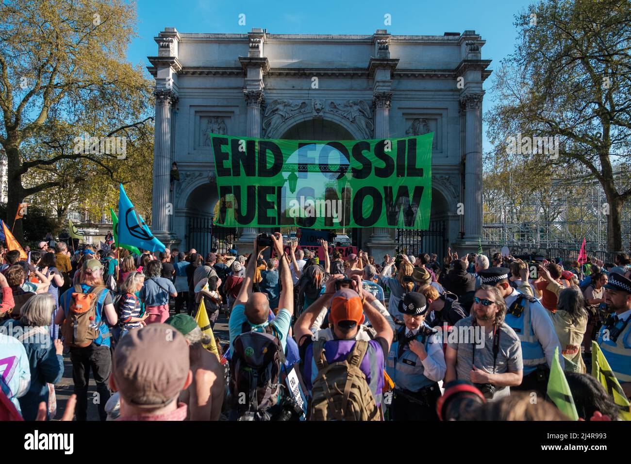 Extinction Rebellion blocked Marble Arch Junction and prolific Climate ...