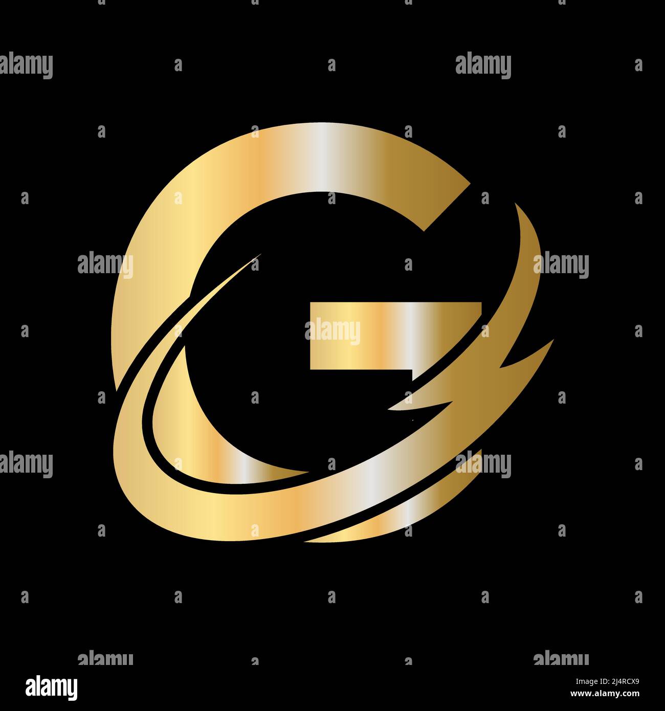 Initial G letter logo with creative modern business typography vector ...