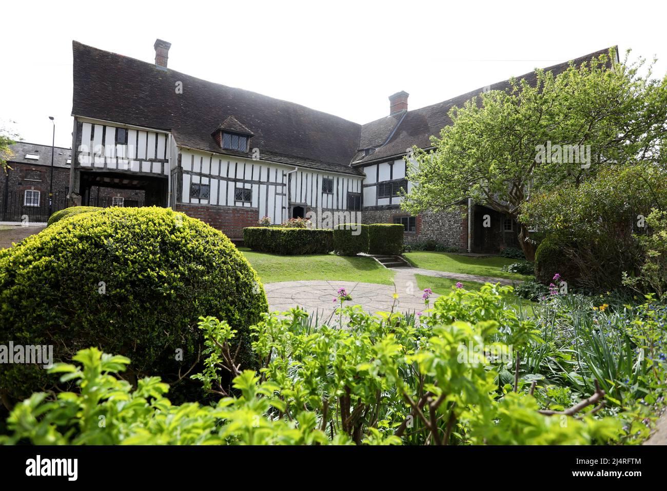 Easter activities at Anne of Cleves House Museum in Lewes, East Sussex, UK, run by Sussex Past. Stock Photo
