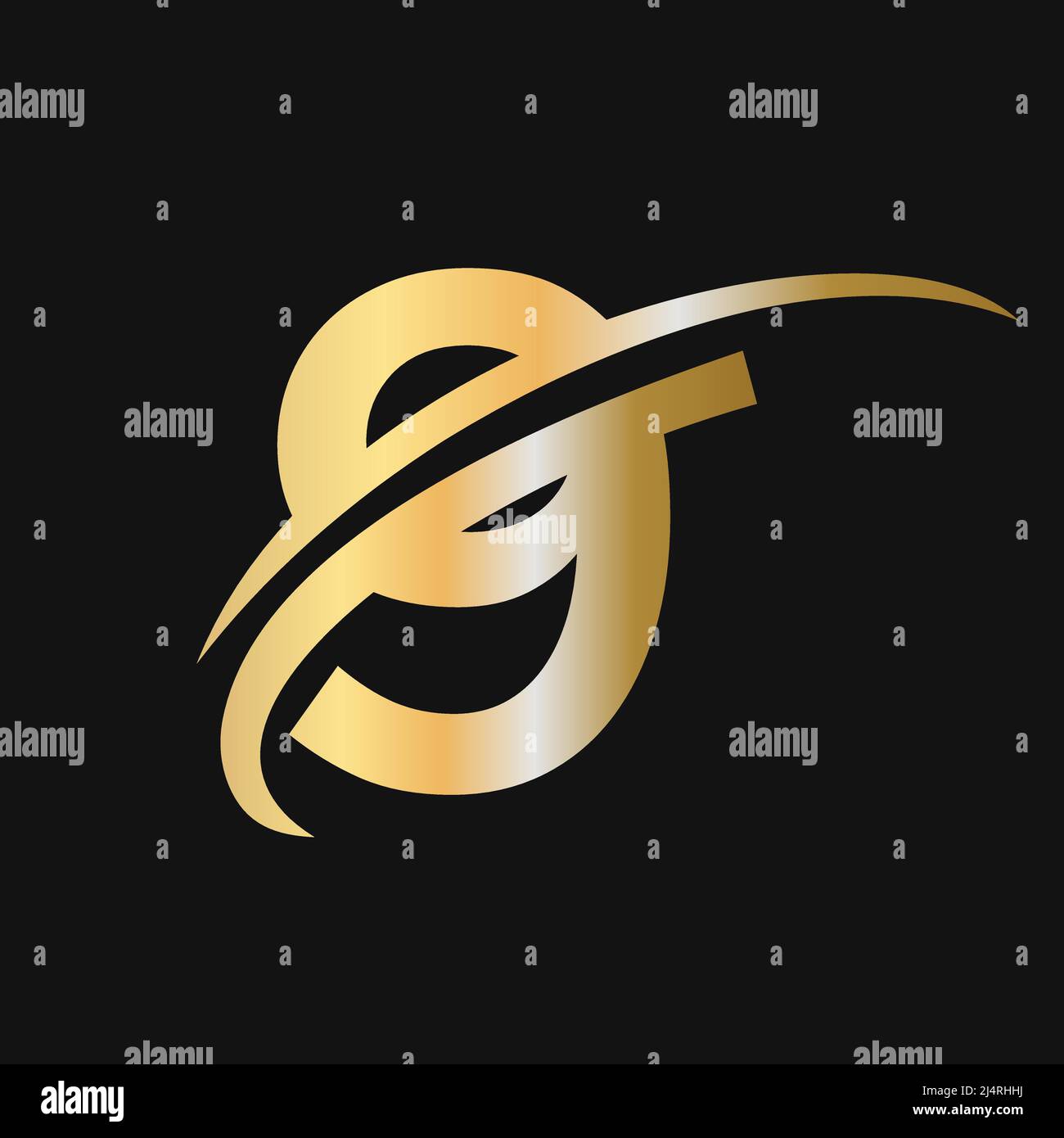 Initial letter 9 logo design with swoosh sign. 9 logotype based ...