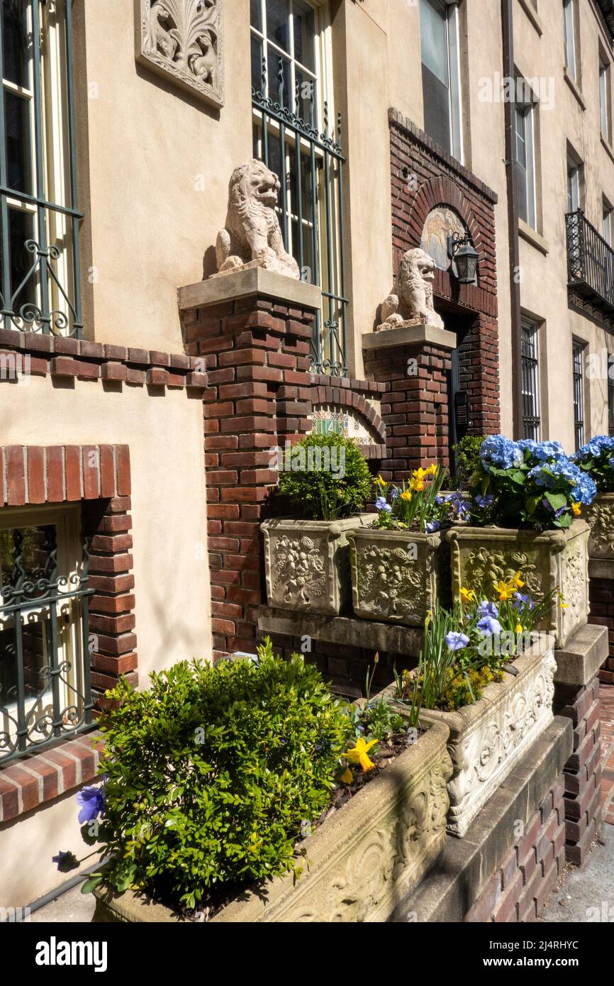 East 19th Street is in the Gramercy Park Historic District off New York City, USA  2022 Stock Photo