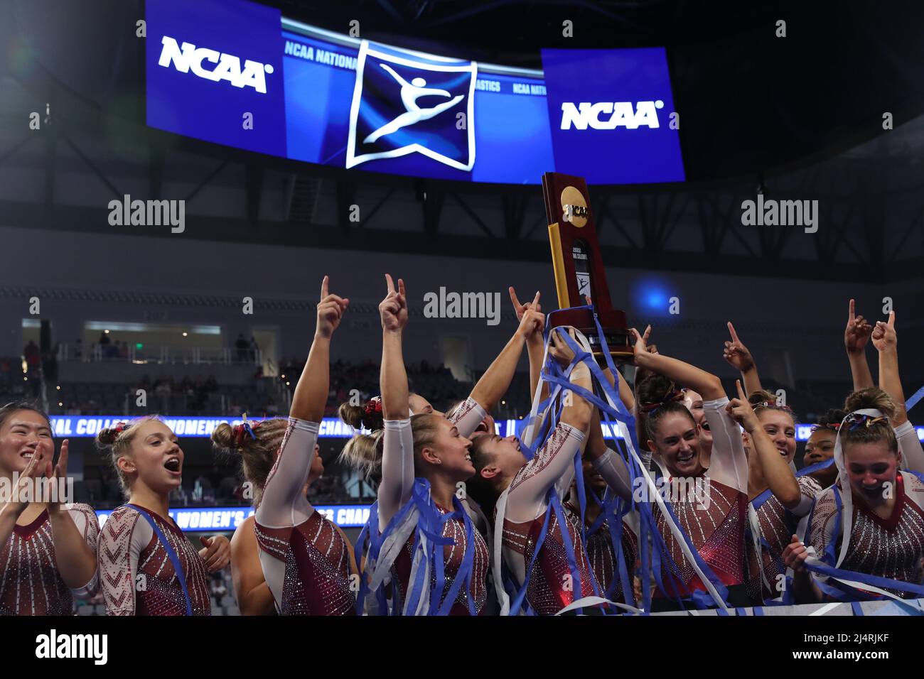 April 16, 2022 The University of Oklahoma women's gymnastics team