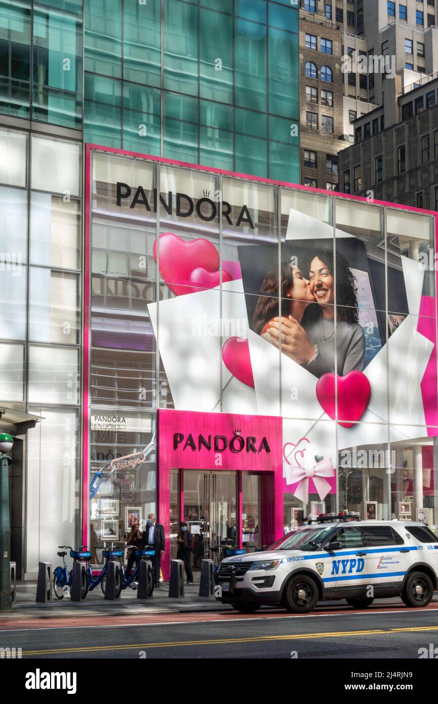 Pandora is a Jewelry Store near Times Square, NYC, USA, 2022 Stock Photo -  Alamy