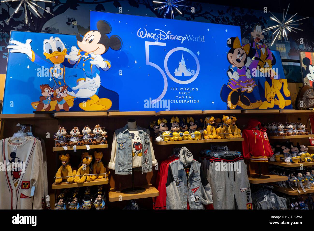The Disney store is located on Broadway in Times Square, New York City, USA Stock Photo