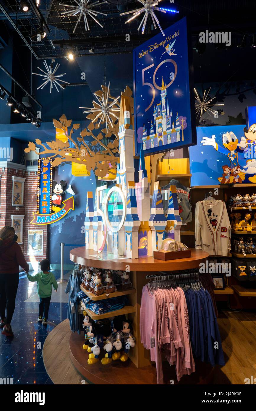 The Disney store is located on Broadway in Times Square, New York City, USA Stock Photo