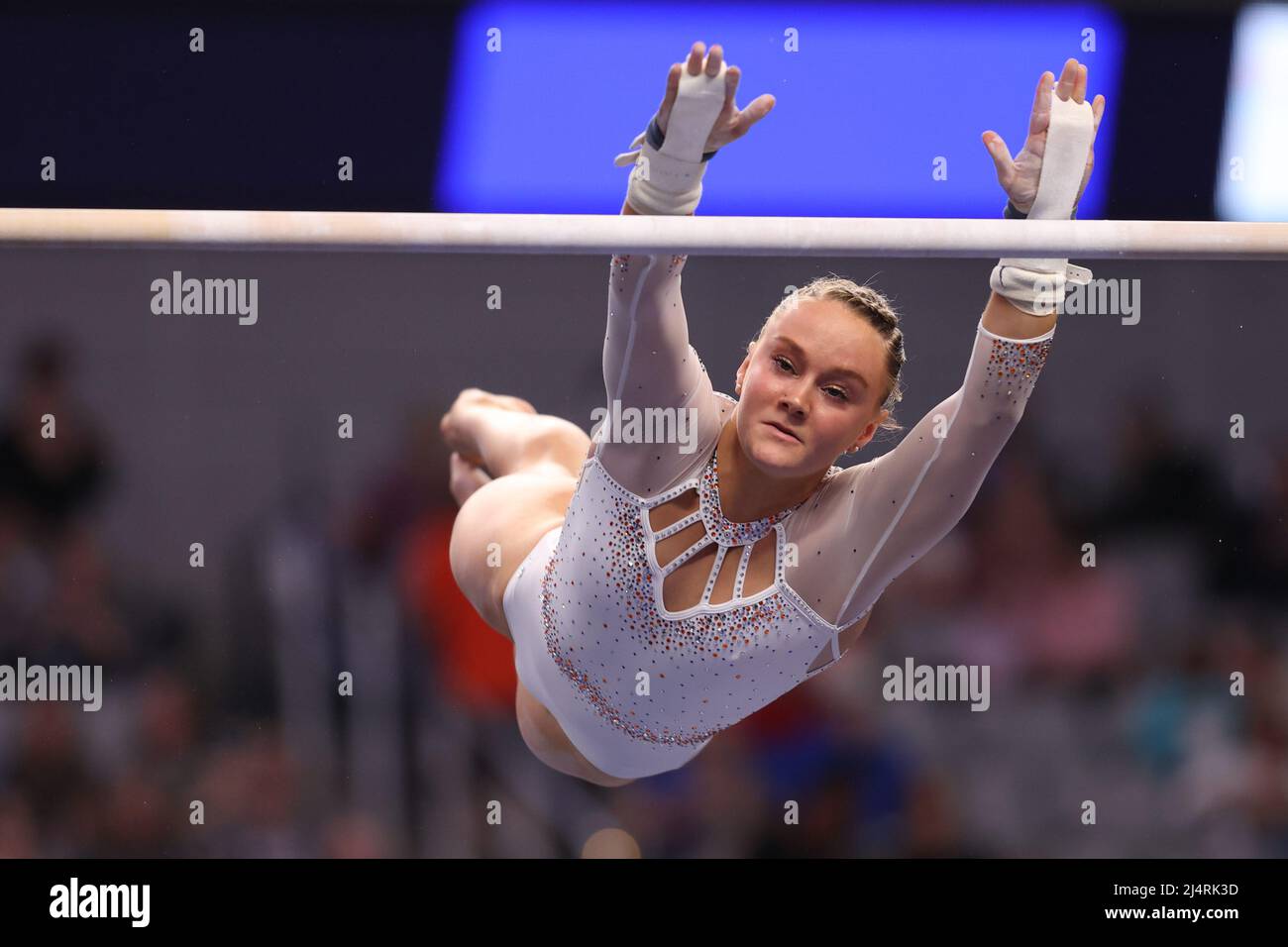 April 16, 2022 University of Florida freshman Riley McCusker competes