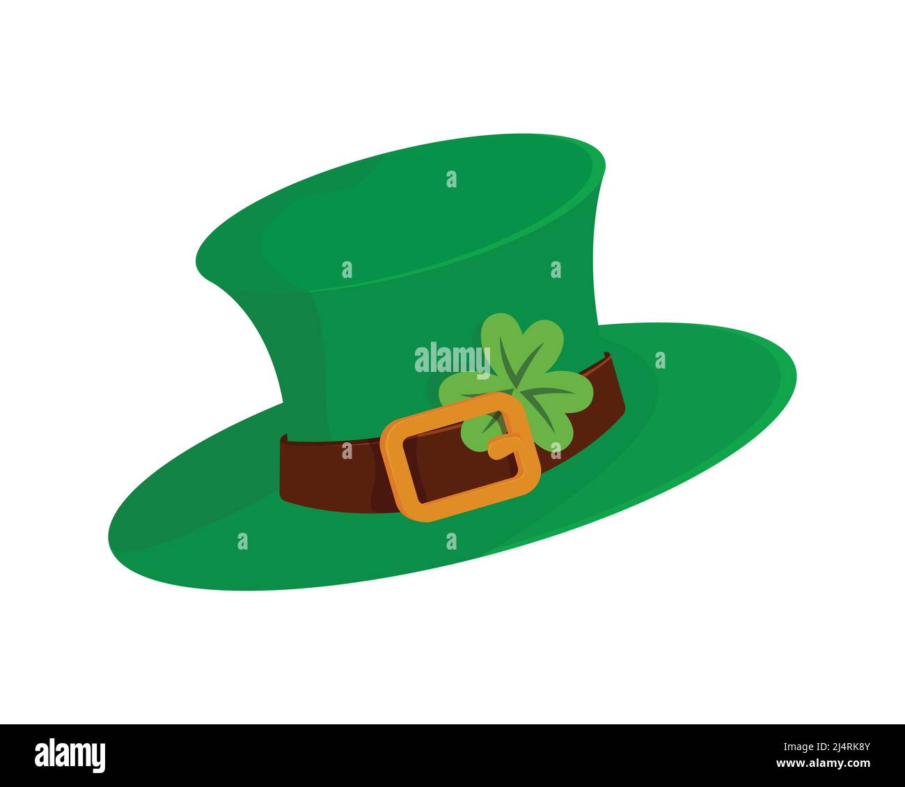 Leprechaun Hat with Clover Illustration Vector Stock Vector Image & Art Alamy