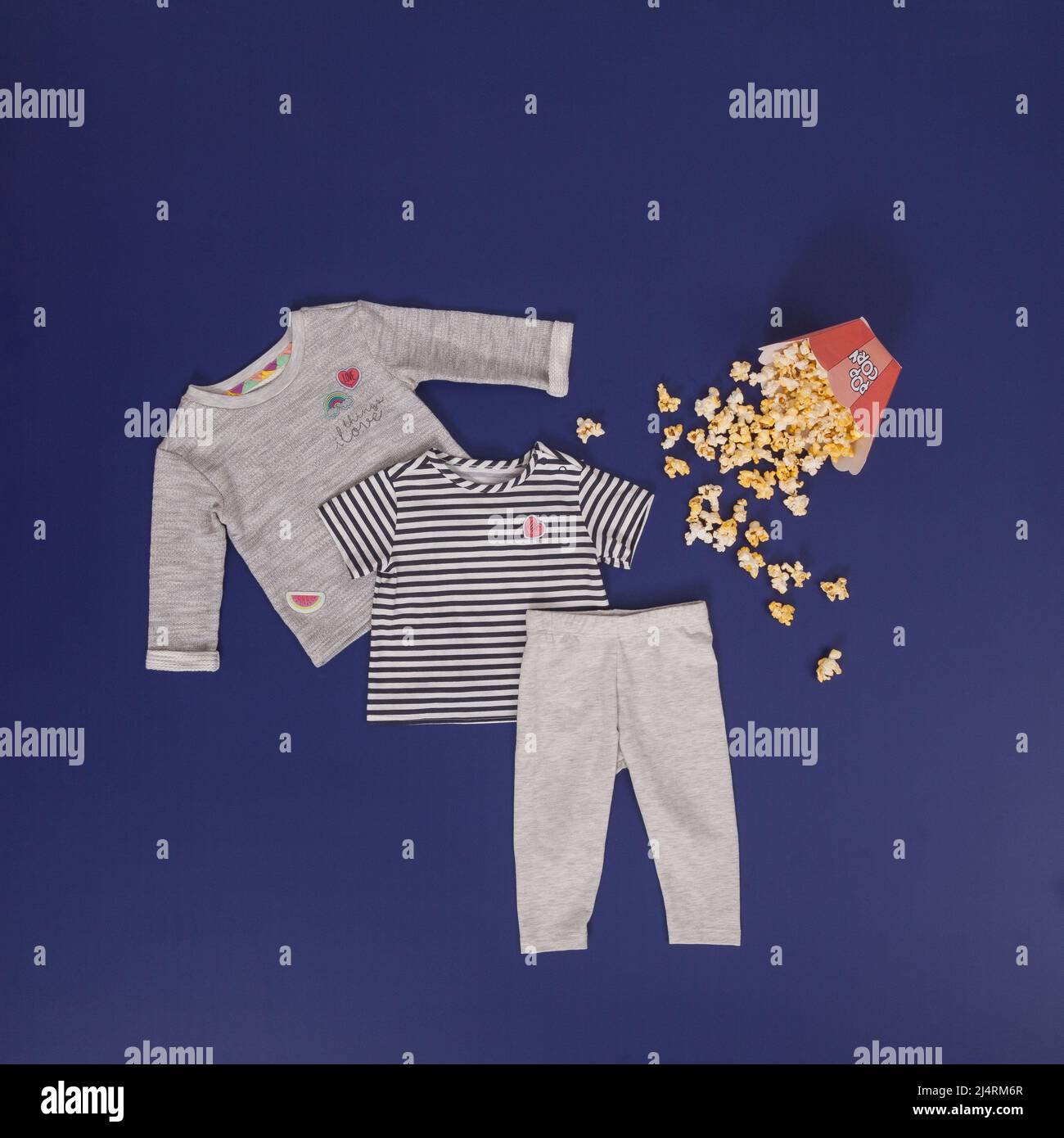 Fashion for kids - newborn baby clothes set Stock Photo - Alamy