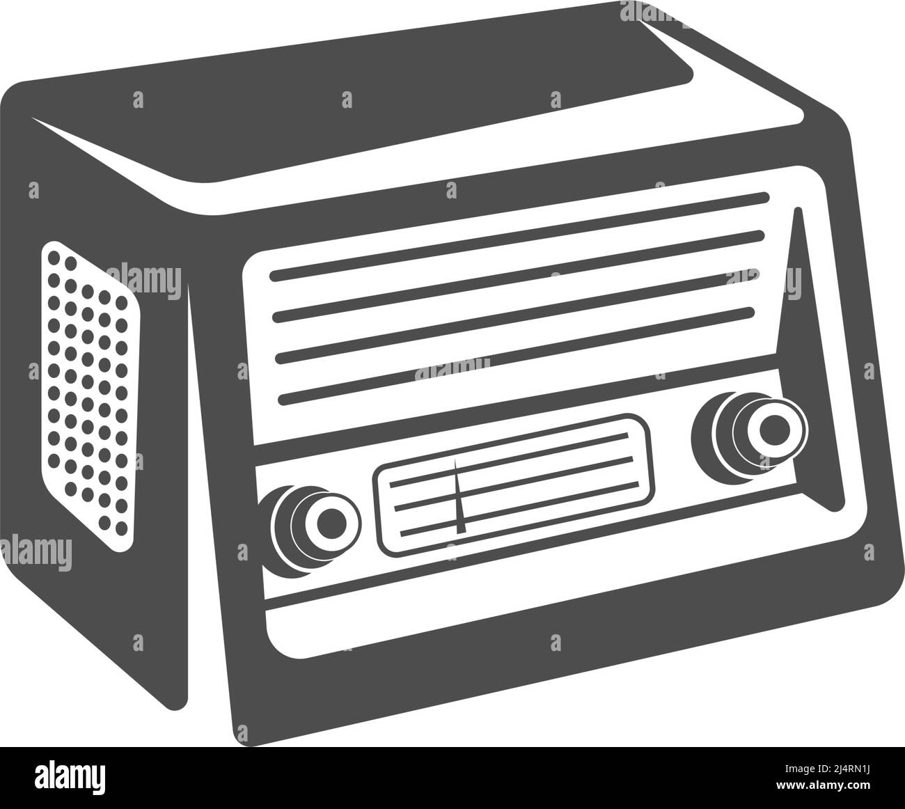 Radio icon flat design illustration template vector Stock Vector Image ...