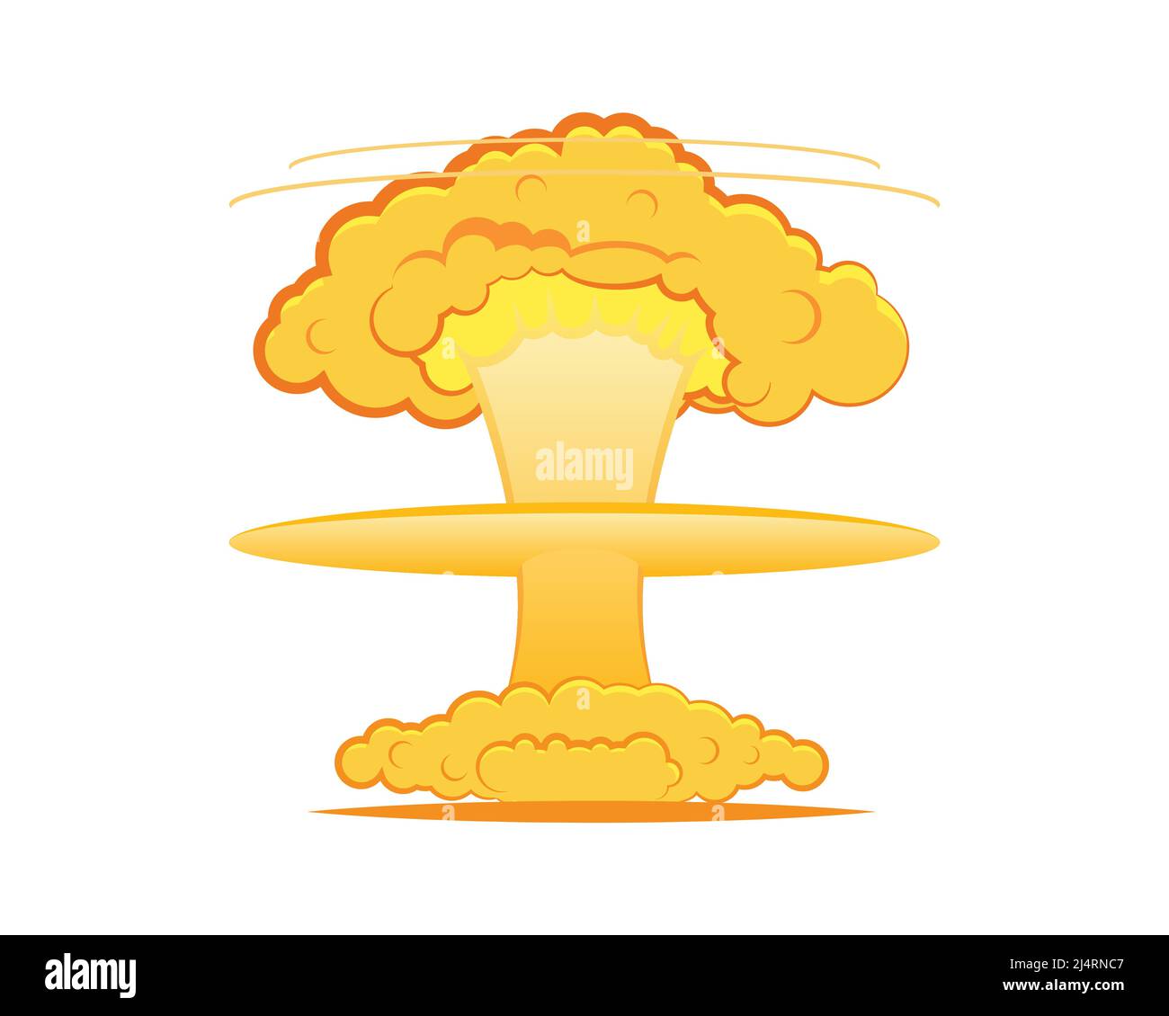 Big Bomb Explosion Illustration Vector Stock Vector
