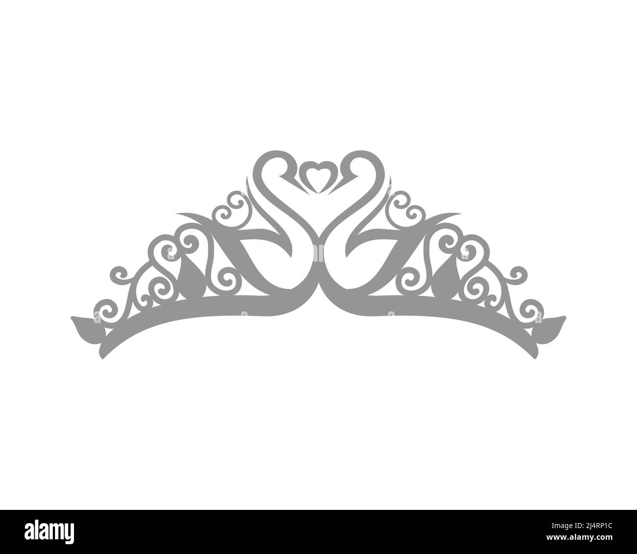 Vintage and Elegant Tiara or Crown Illustration Vector Stock Vector