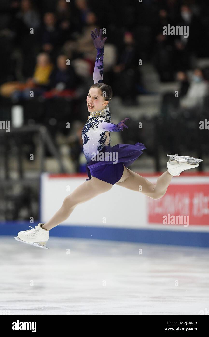 Isabeau LEVITO (USA), during Women Free Skating, at the ISU World