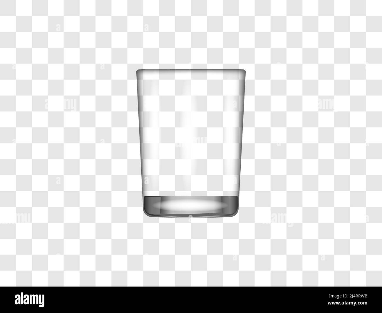 Glass of water, creative vector. Vector illustration Stock Vector Image