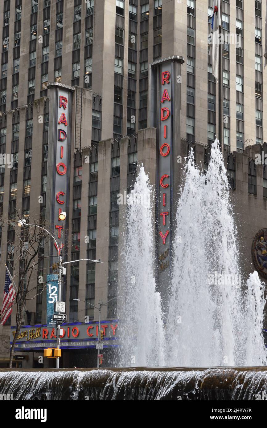 Radio City Music Hall, New York, NY, USA Stock Photo
