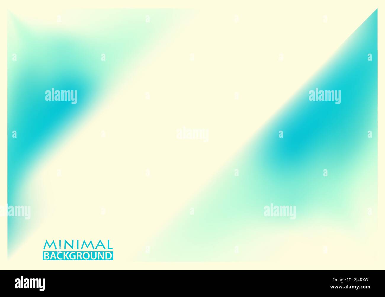 Abstract background with blurred turquoise triangles and diagonal light stripe. Minimal vector graphic pattern Stock Vector
