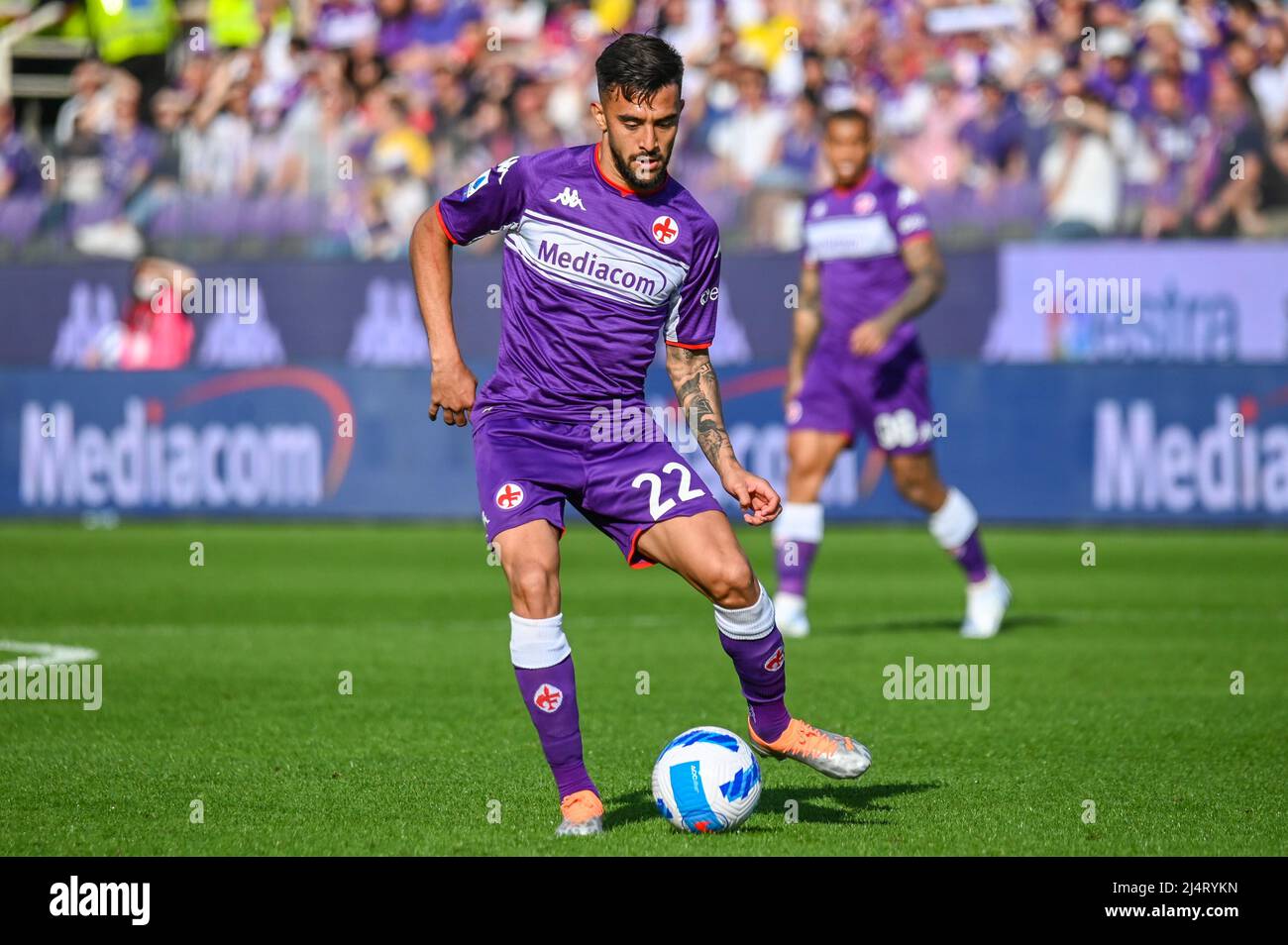 Florence, Italy. 03rd Apr, 2022. Riccardo Saponara (ACF Fiorentina) during ACF  Fiorentina vs Empoli FC, italian soccer Serie A match in Florence, Italy,  April 03 2022 Credit: Independent Photo Agency/Alamy Live News