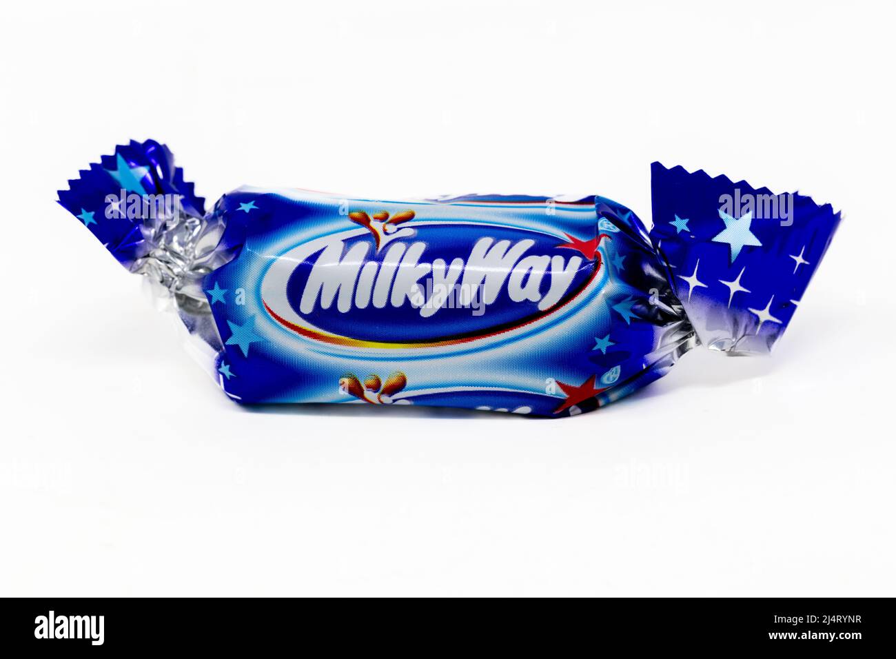 Galaxy Celebrations Chocolate on a white background Stock Photo - Alamy