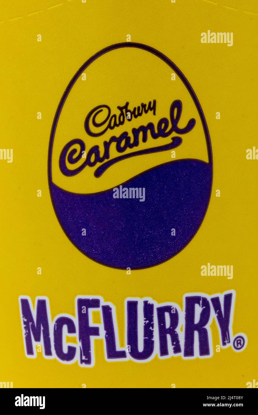 Cadbury Caramel Mcflurry Stock Photo