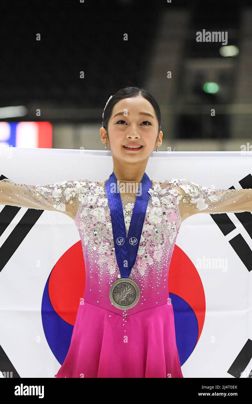 Women Awards, Jia SHIN (KOR) second place, during Victory Ceremony at