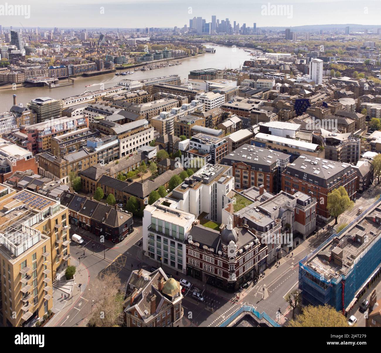 Tower bridge road adjoins Tooley Street Stock Photo Alamy