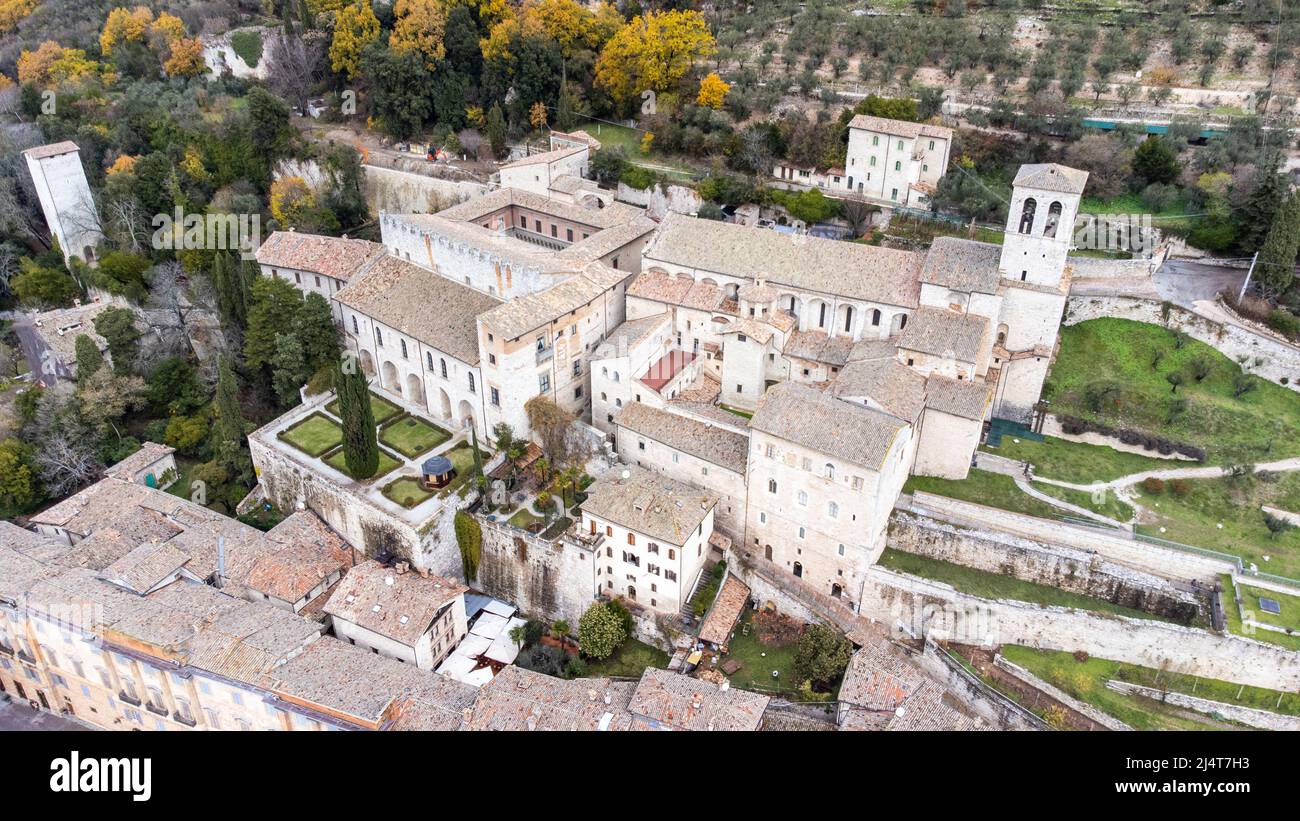Palazzo Ducale, Duke's Palace, Gubbio, Gubbio, Province of Perugia, Italy Stock Photo