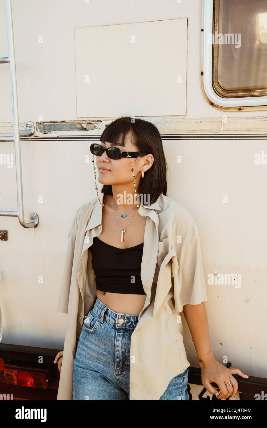 Asian young woman wearing hi-res stock photography and images - Alamy
