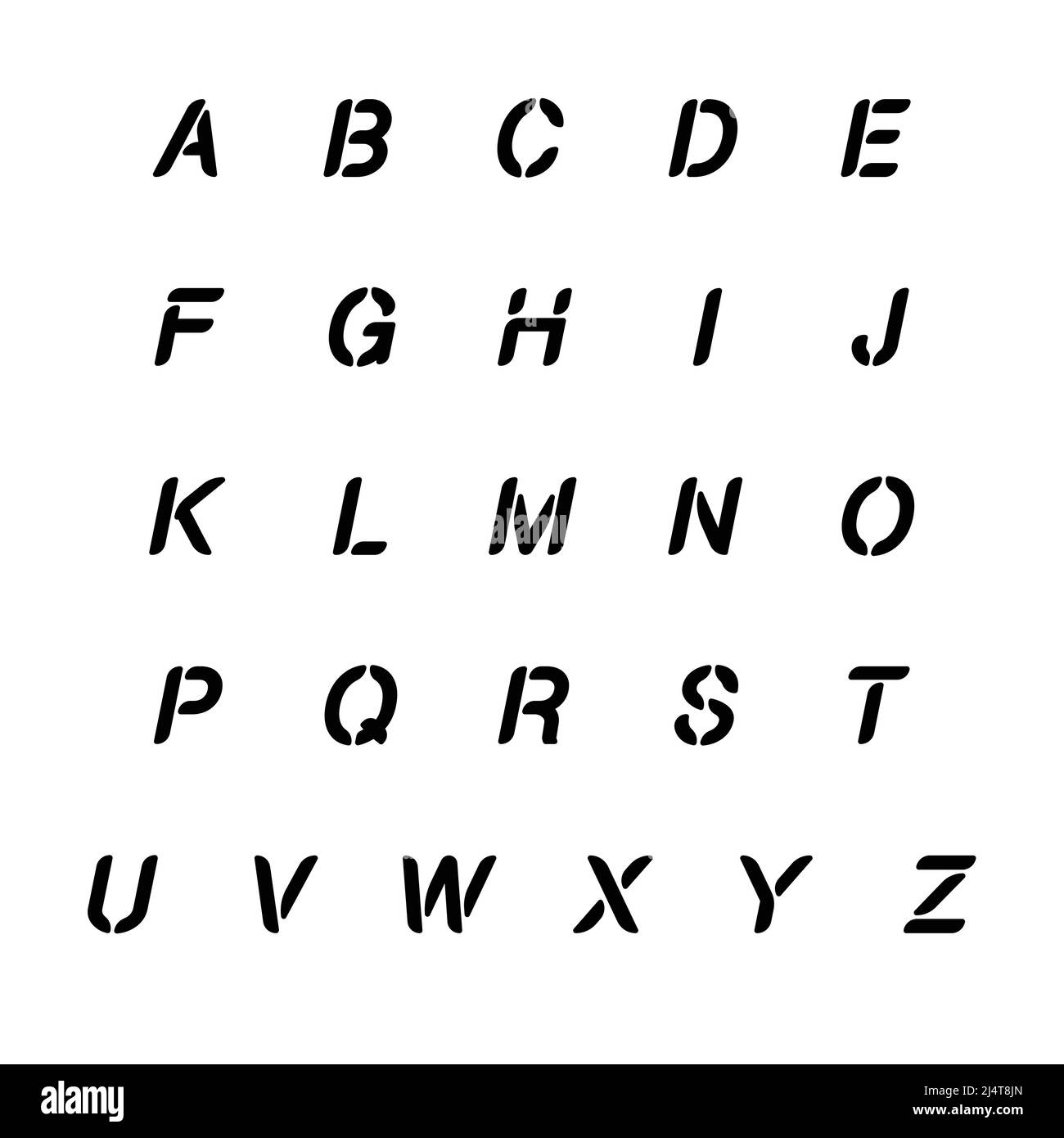 Custom made sport alphabet letters set Stock Vector Image & Art Alamy