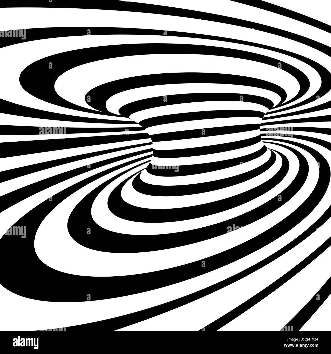 Abstract black lines perspective background Stock Vector