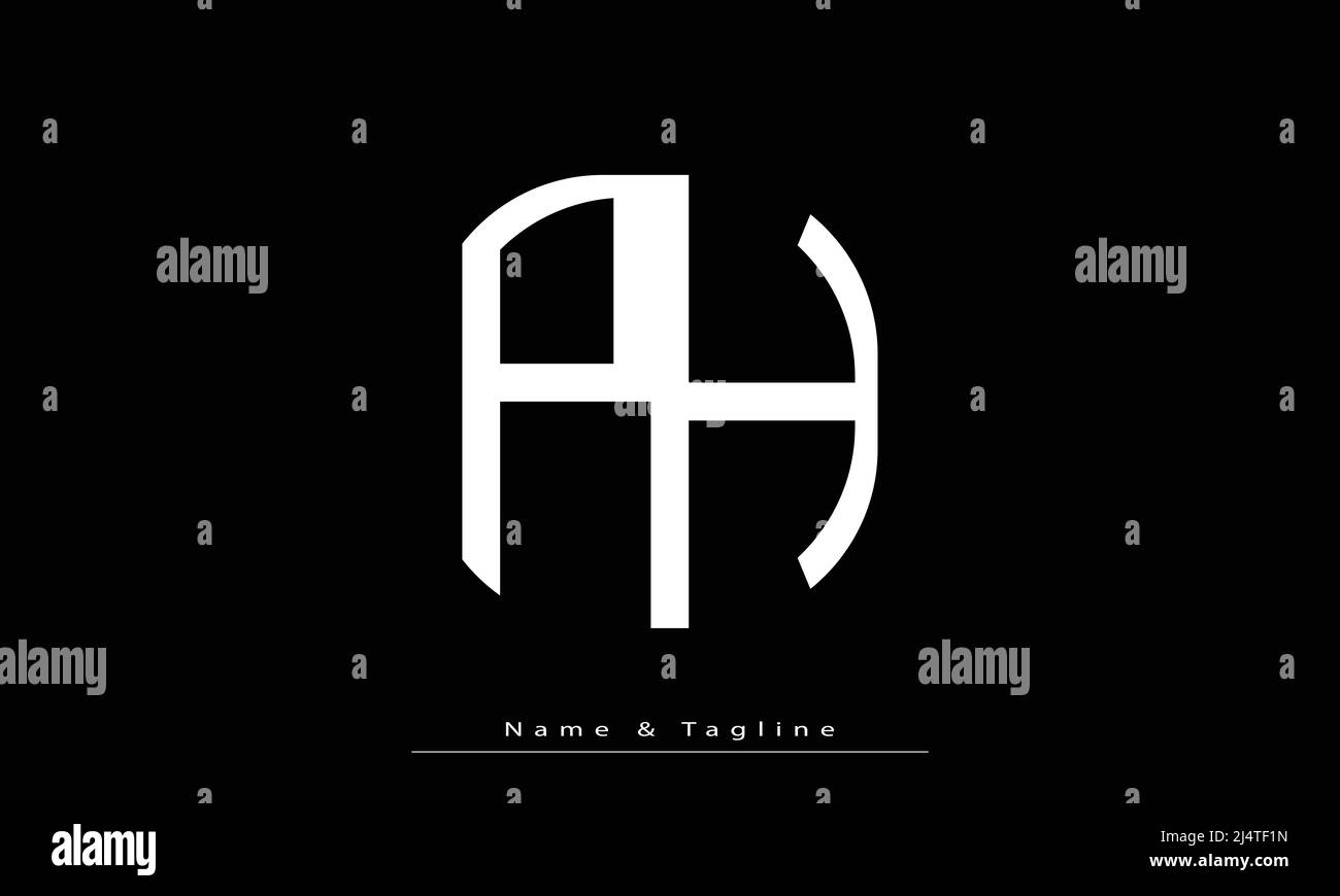 Alphabet Letters Initials Monogram Logo PH HP Stock Vector Image 