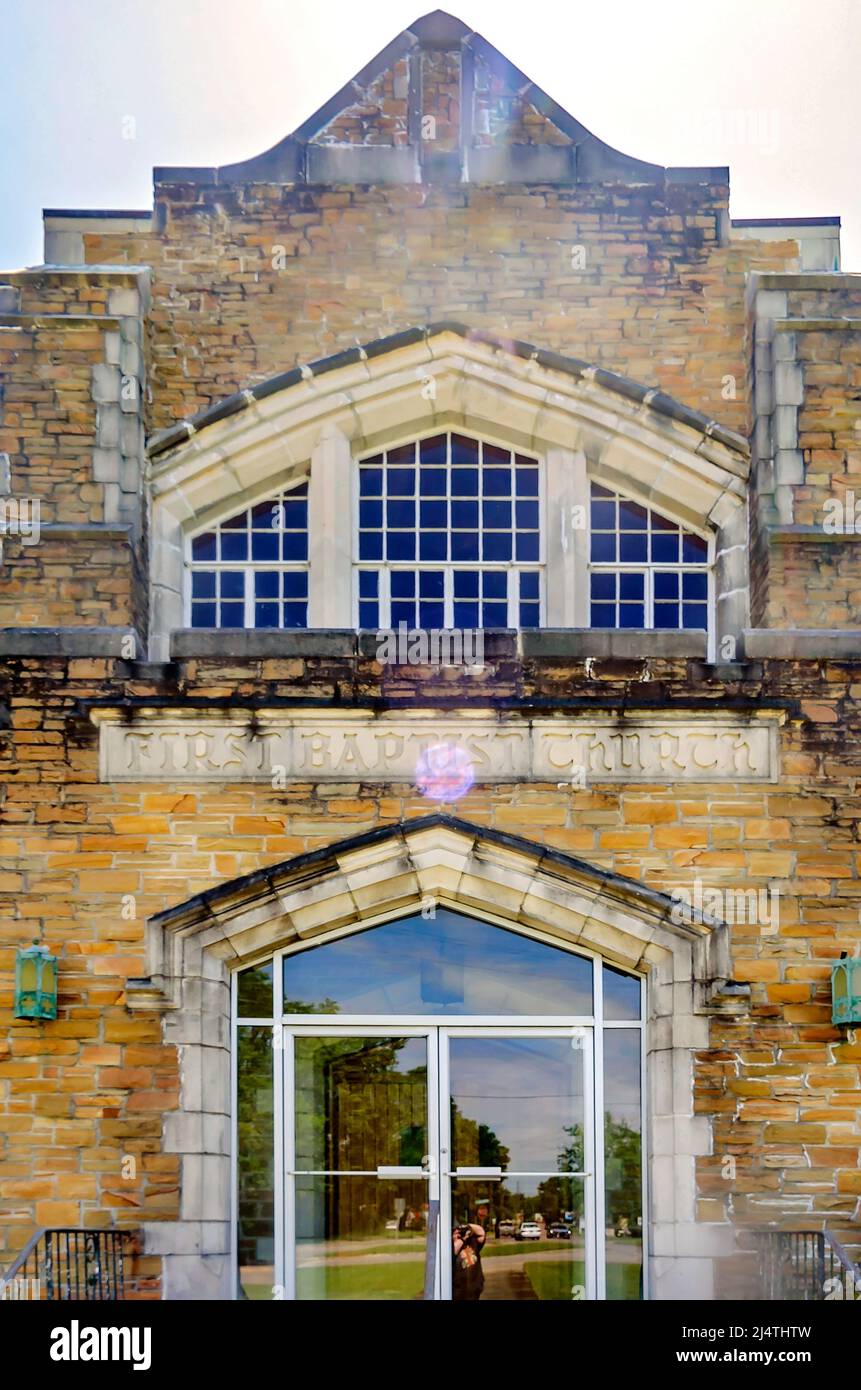 First Baptist Church of Theodore is pictured on Bellingrath Road, April