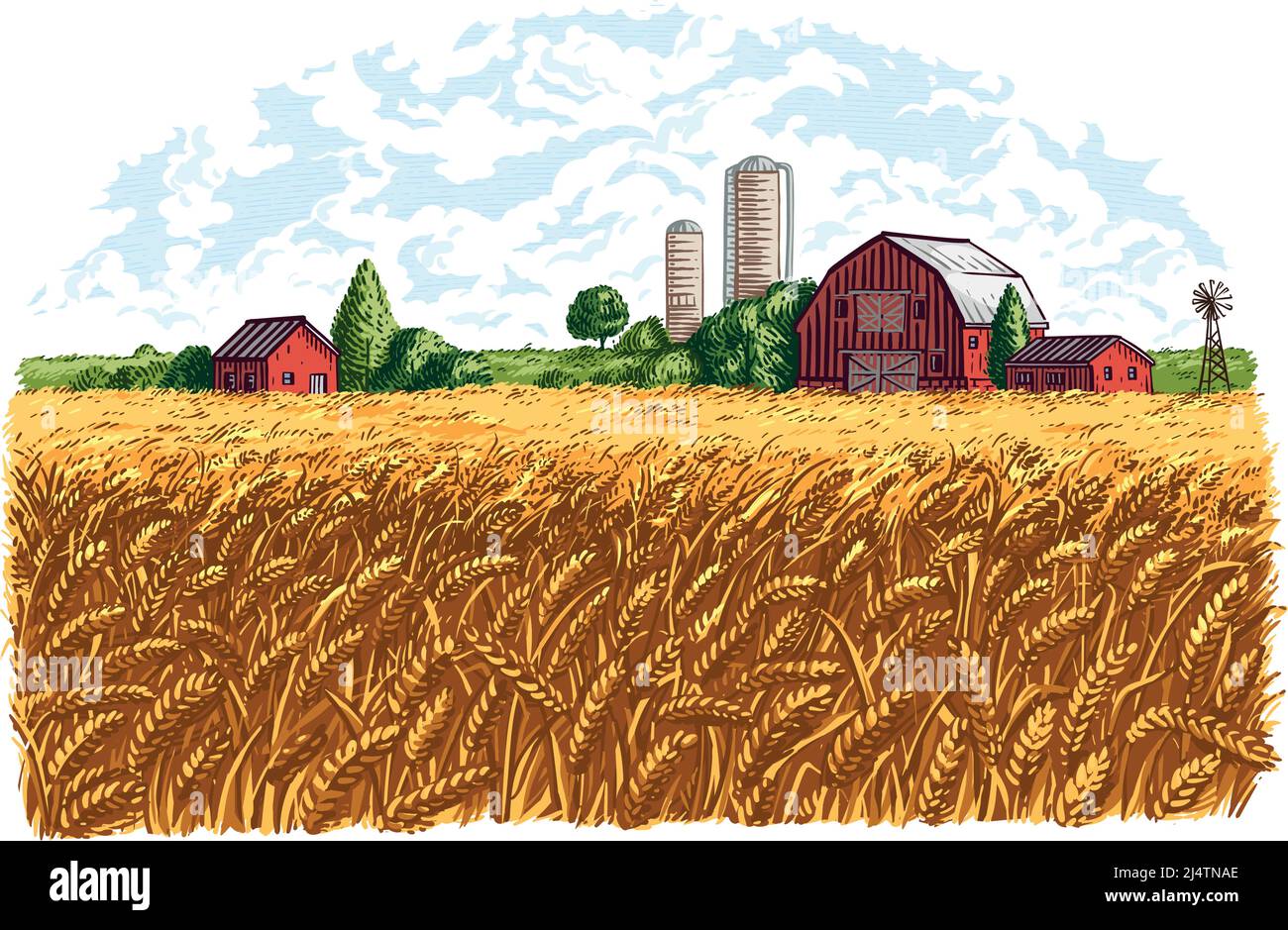 Pencil drawing agriculture Stock Photos Royalty Free Pencil drawing  agriculture Images  Depositphotos