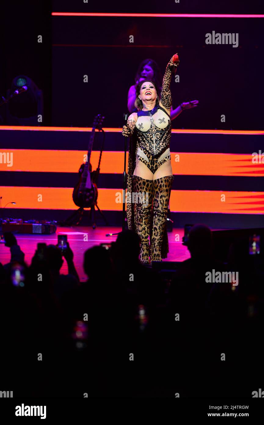 Hollywood, USA. 16th Apr, 2022. HOLLYWOOD, FLORIDA - APRIL 16: Alejandra Guzman performs onstage during The Perrisimas Tour at Hard Rock Live in the Seminole Hard Rock Hotel & Casino on April 16, 2022 in Hollywood, Florida. (Photo by JL/Sipa USA) Credit: Sipa USA/Alamy Live News Stock Photo