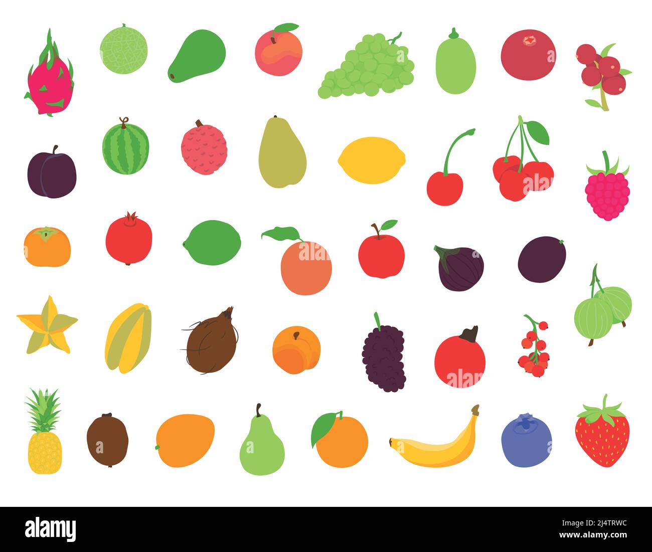 Whole passion fruits Stock Vector Images - Alamy
