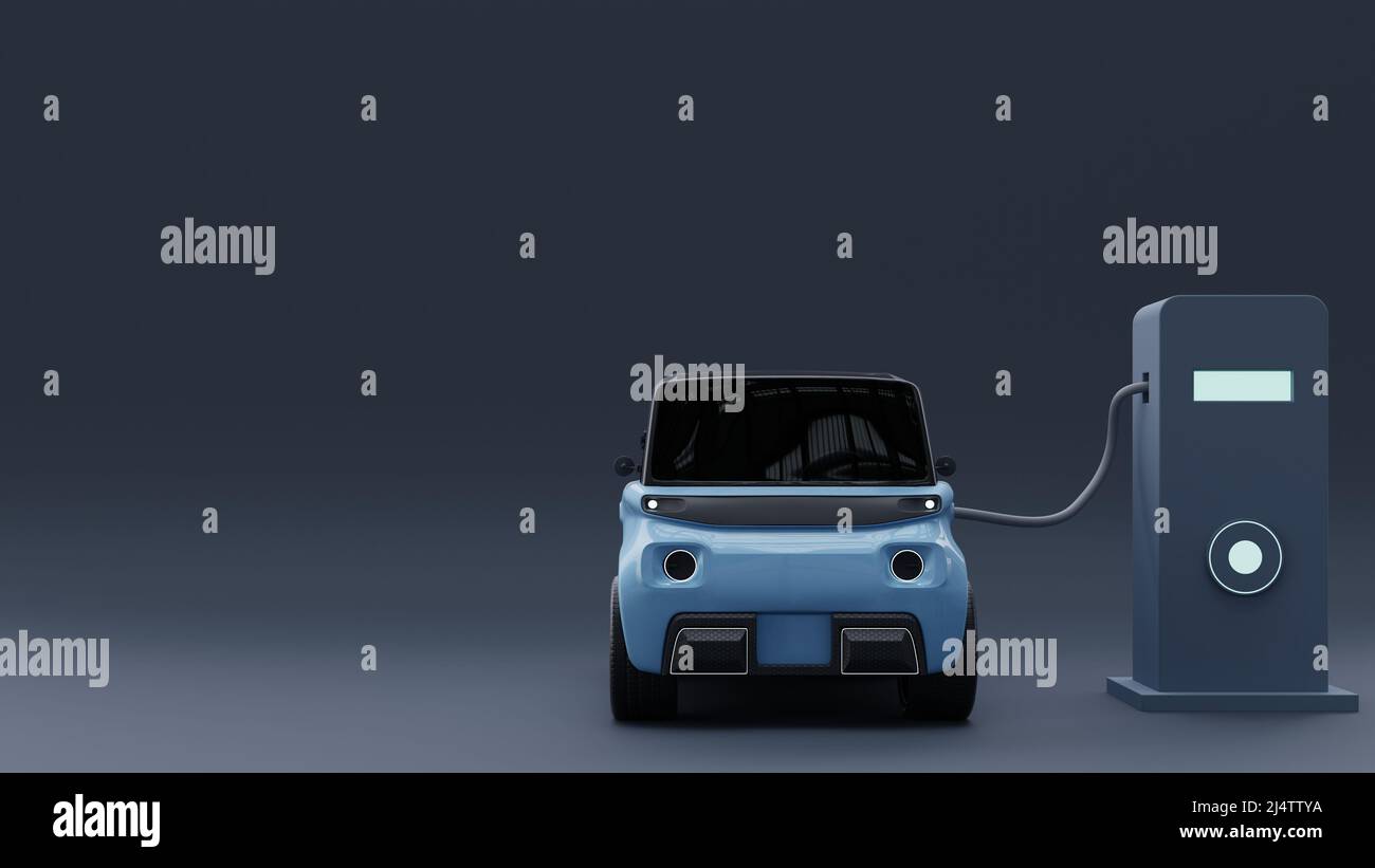 Ev Rendering Charging power to electric vehicle EV car,Electric car at charging ...