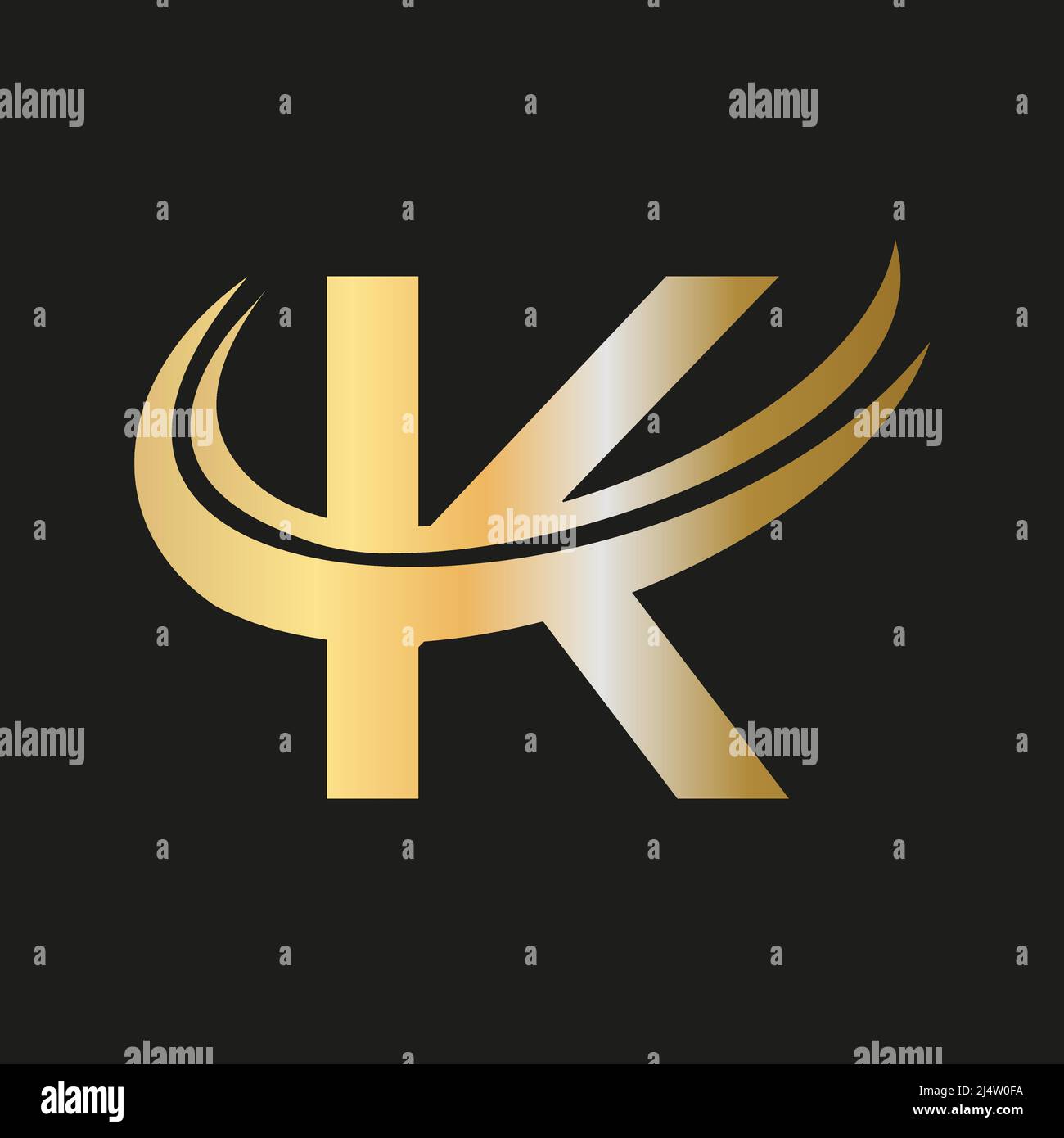 Elegant and stylish K logo design for your company. K letter logo