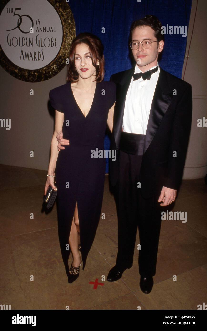Matthew Broderick and Sarah Jessica Parker at the 50th Golden Globe