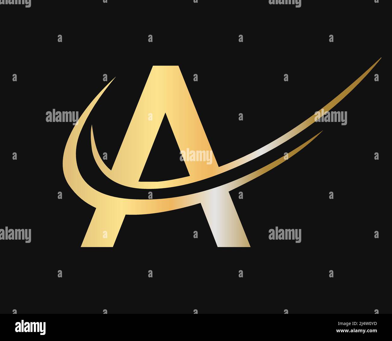 Modern A letter type logo design vector template. Abstract letter A ...